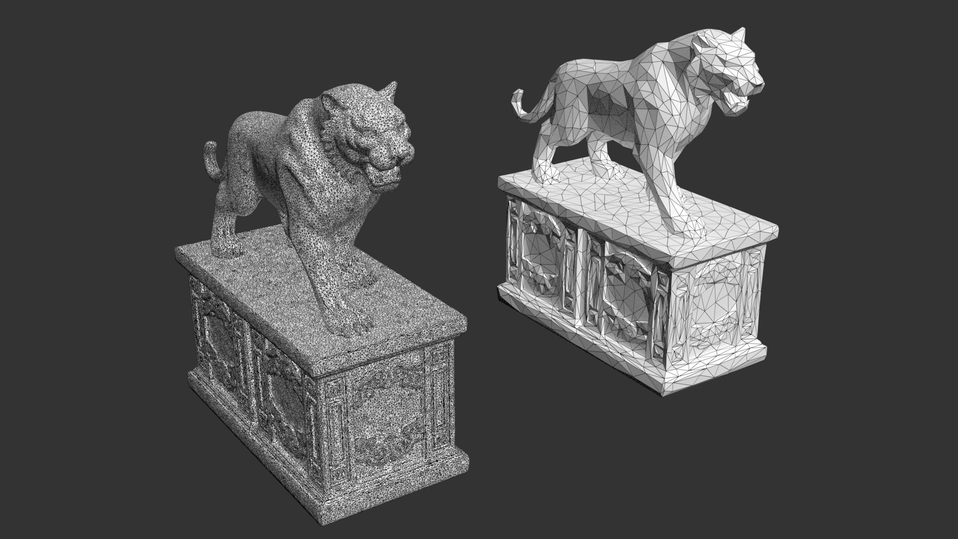 Ancient Asia Stone Statue Pack A - 250602 Low-poly 3D model_3