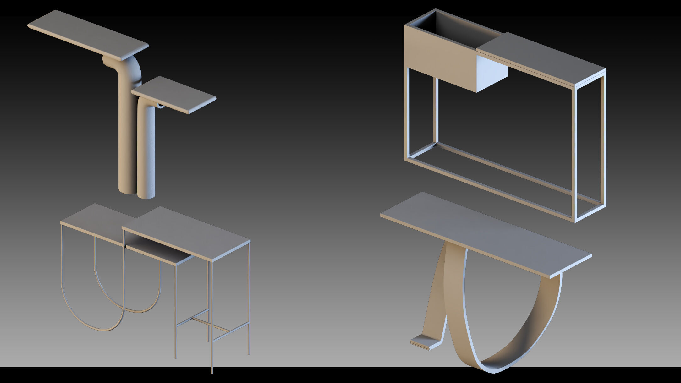 60- Console tables 3D model_14