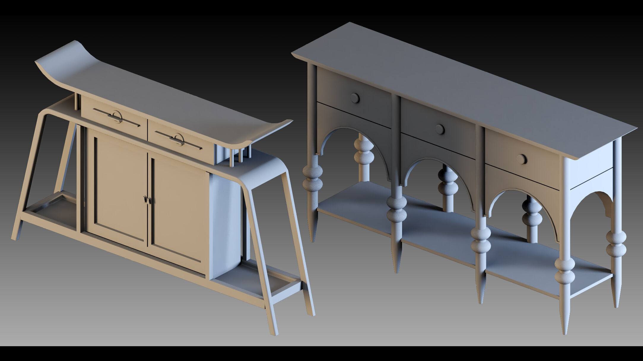 60- Console tables 3D model_10