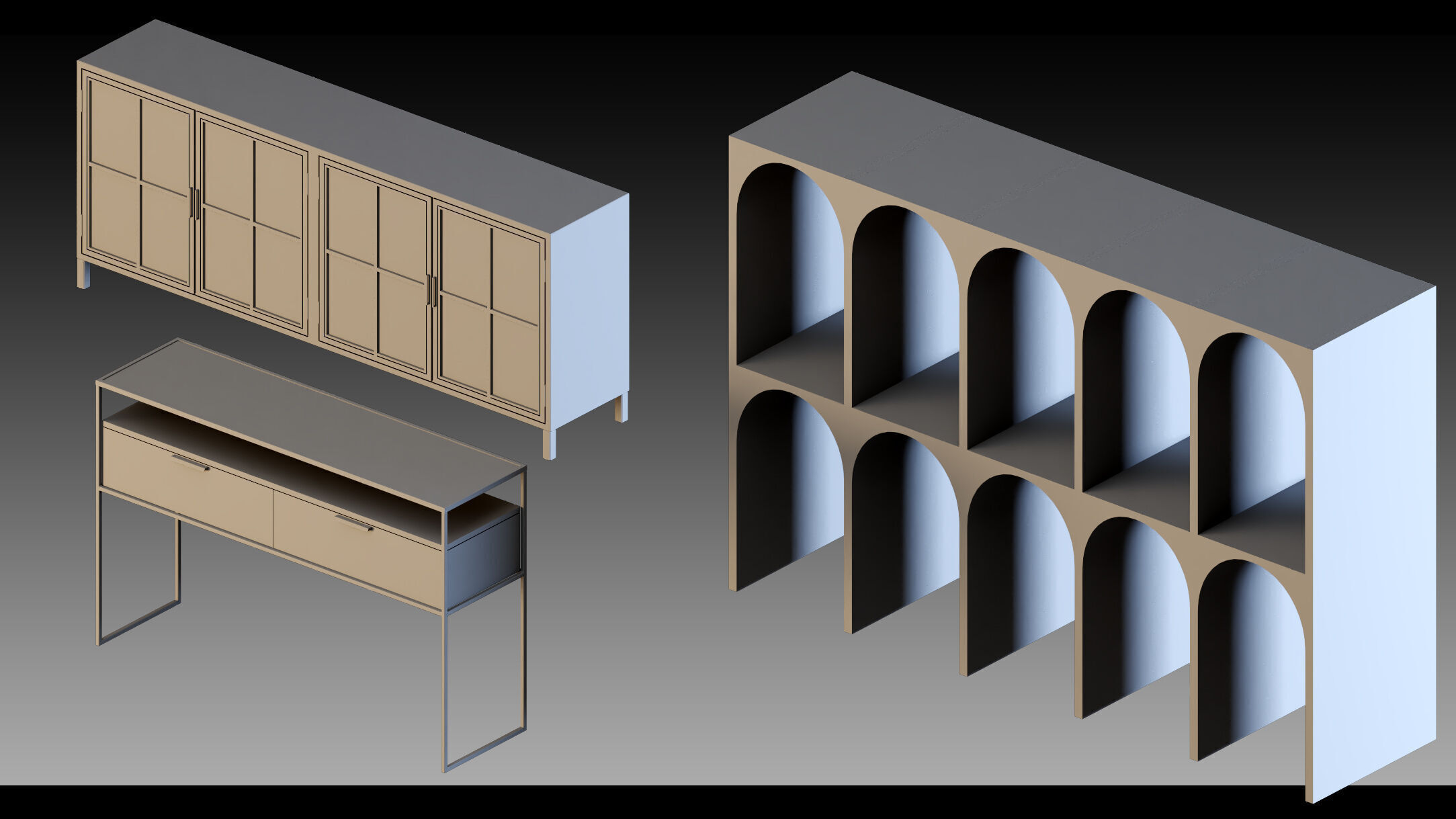 60- Console tables 3D model_16