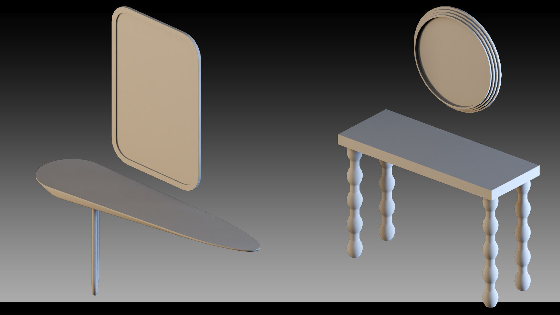 60- Console tables 3D model_13