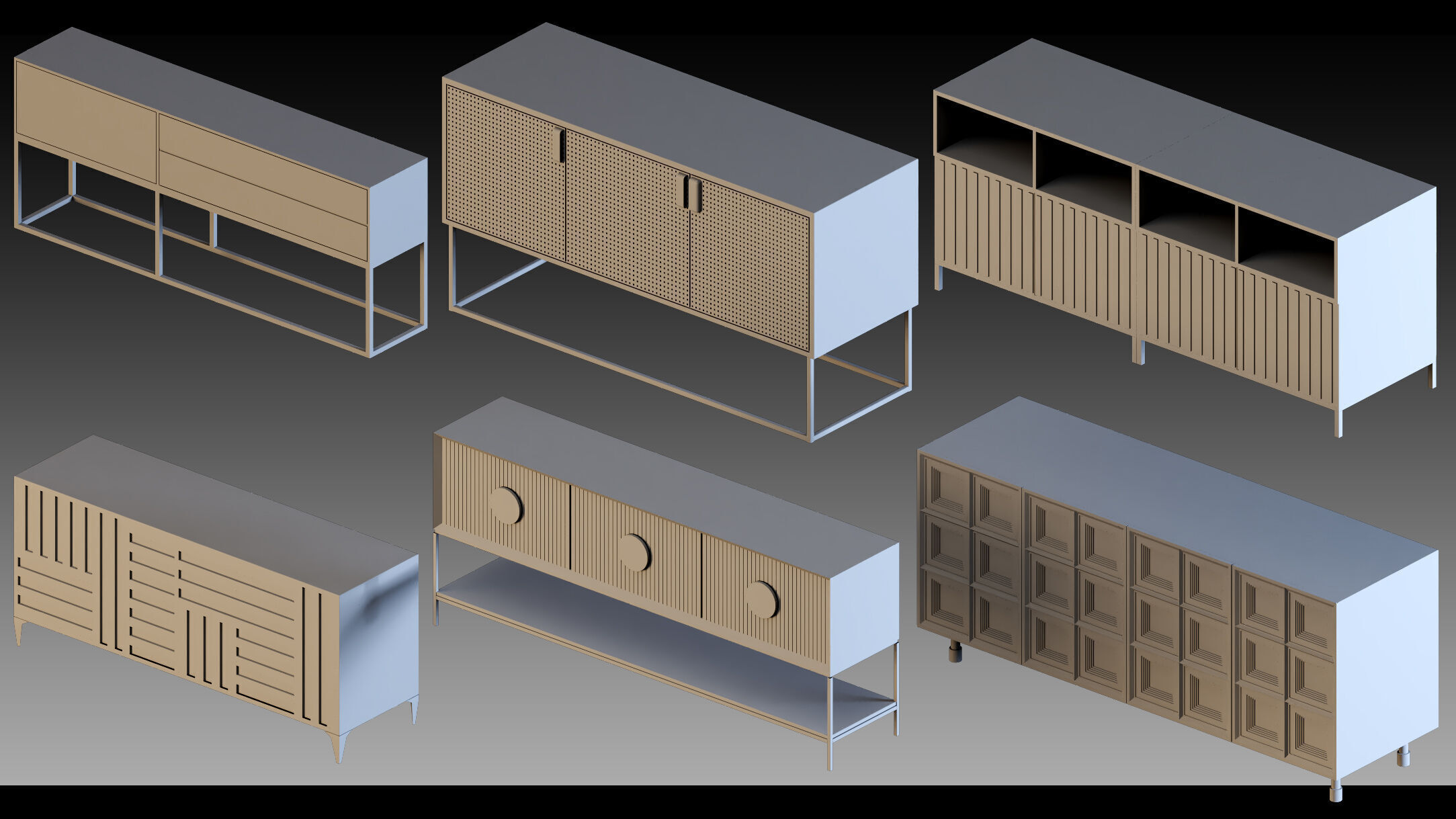 60- Console tables 3D model_2
