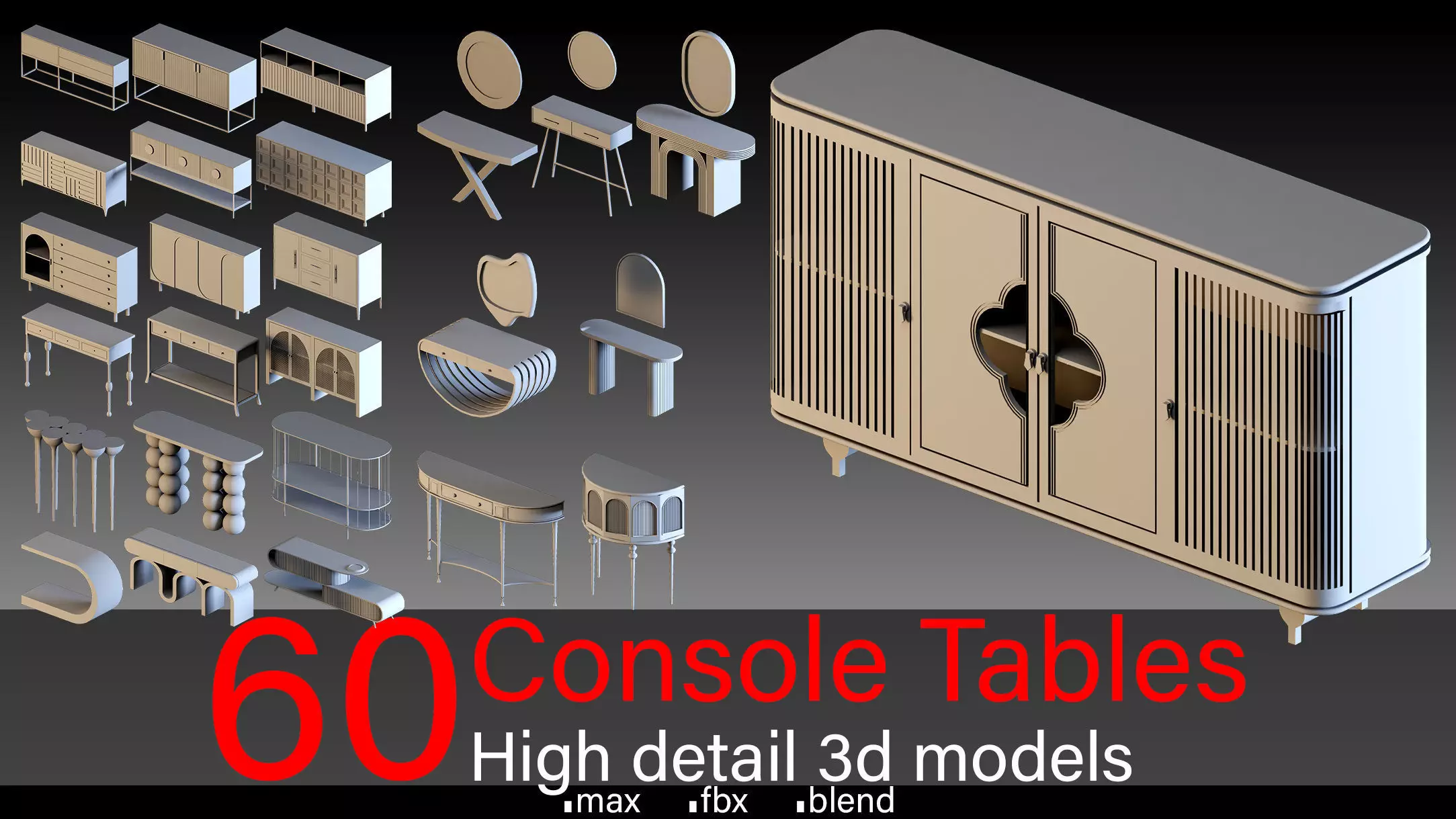 60- Console tables 3D model_0