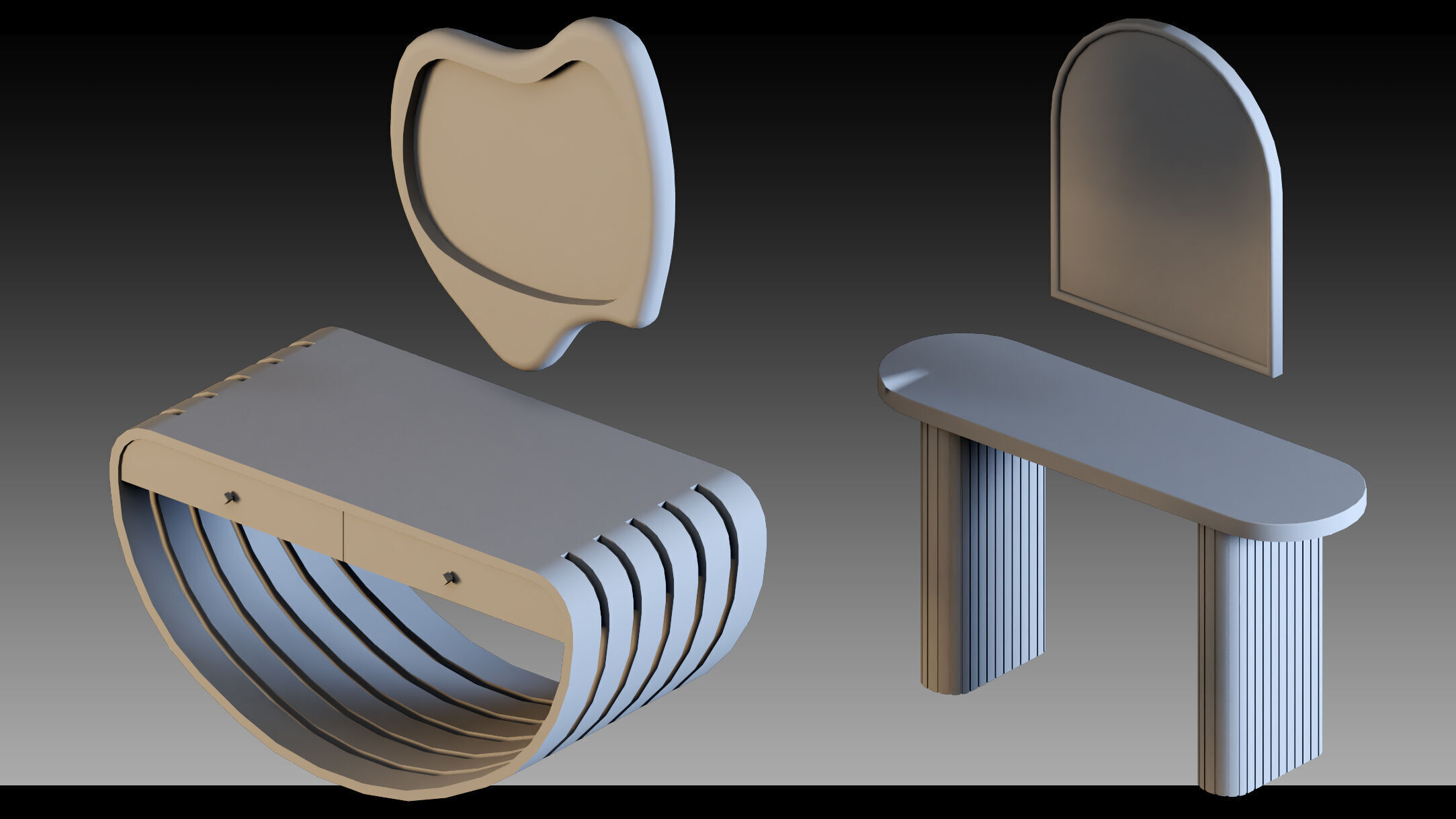 60- Console tables 3D model_11