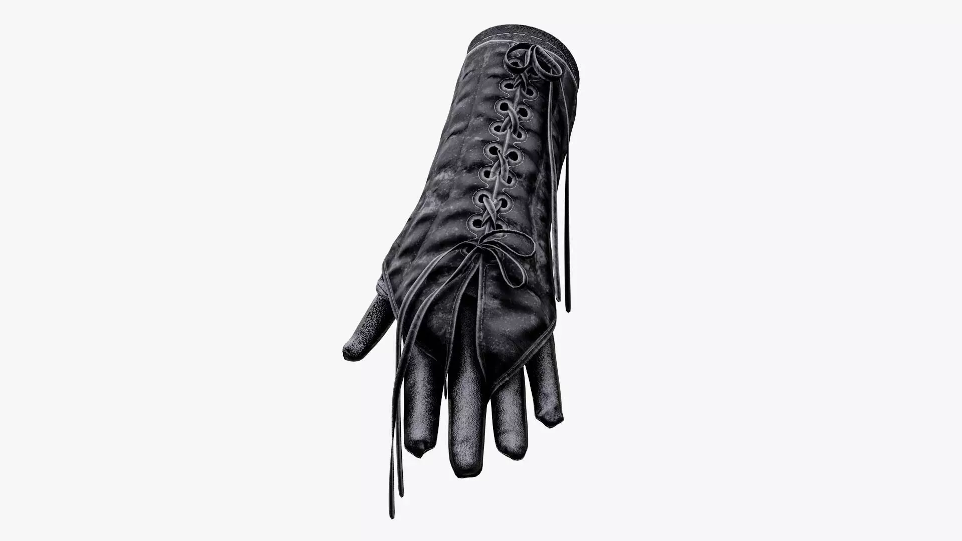Medieval Gloves Free low-poly 3D model