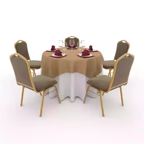 Banquet Table and Chair 04