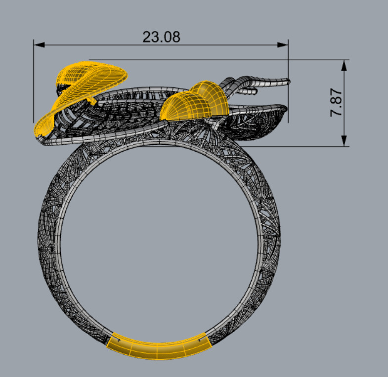 Golden Wings-Wings of Summer-Half Set-H2-12- 3D print model_13