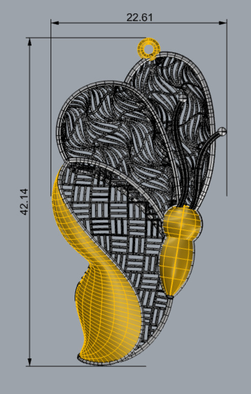 Golden Wings-Wings of Summer-Half Set-H2-12- 3D print model_20