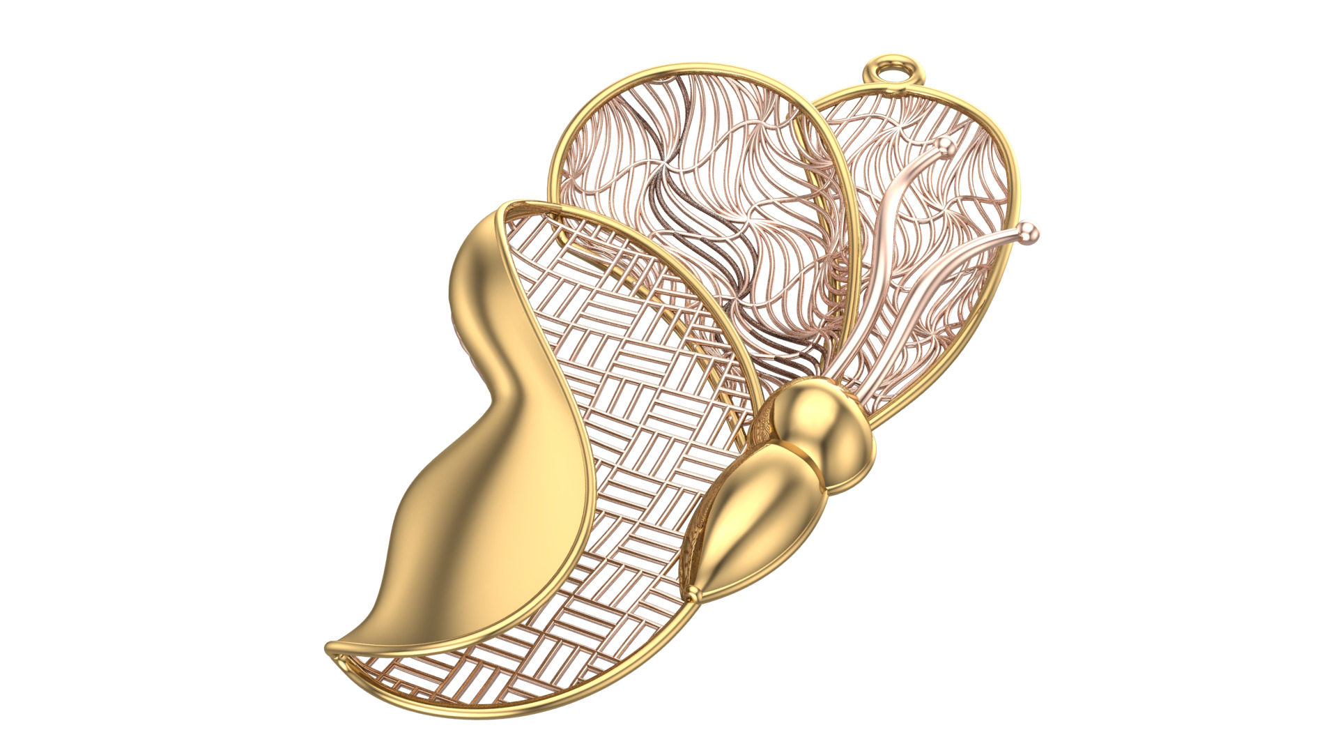 Golden Wings-Wings of Summer-Half Set-H2-12- 3D print model_9