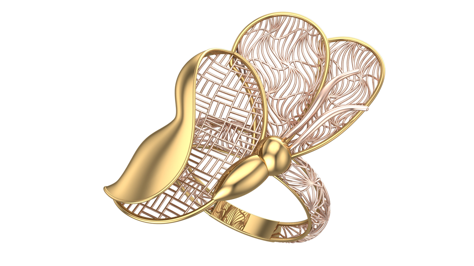 Golden Wings-Wings of Summer-Half Set-H2-12- 3D print model_6