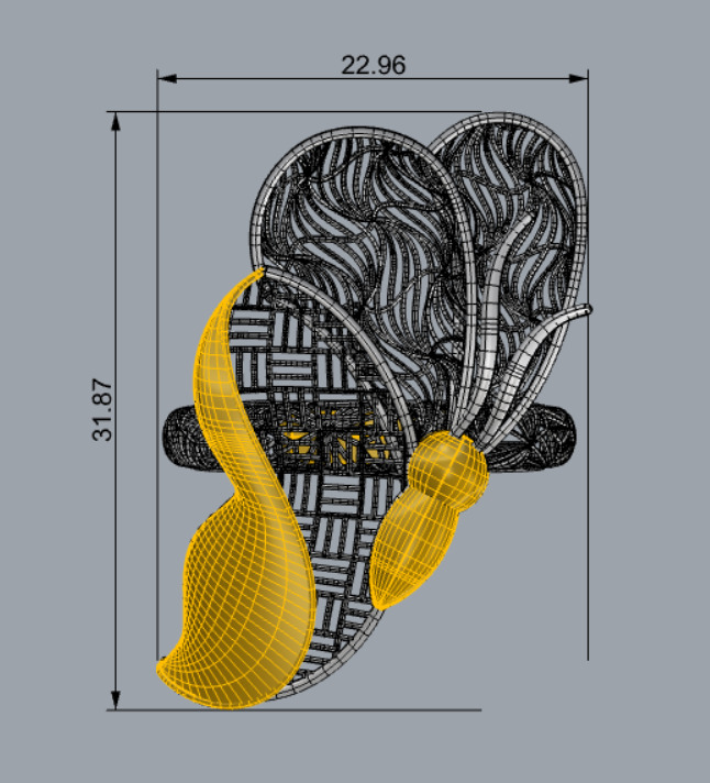 Golden Wings-Wings of Summer-Half Set-H2-12- 3D print model_12