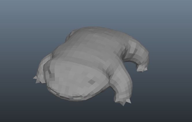 creature base mesh Free 3D model_0