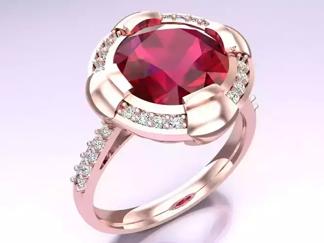 Diamond Ring - Womens Rings - N325845A 3D print model
