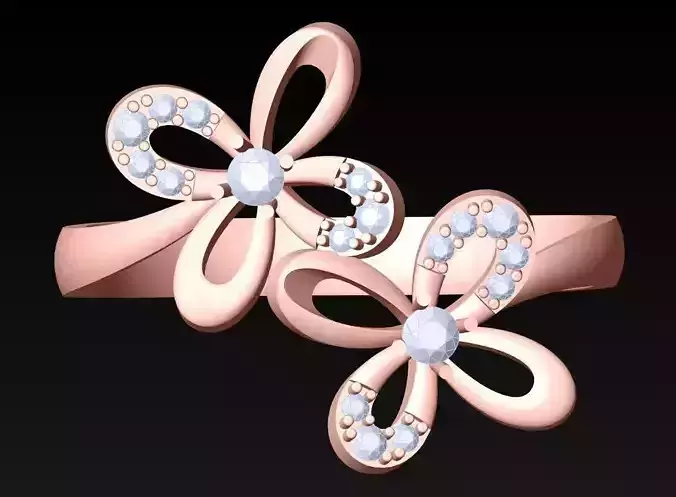 Diamond Ring - Womens Rings - N415434 3D print model