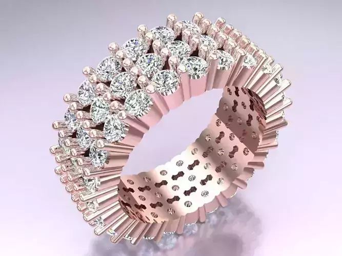 Diamond Ring - Womens Rings -  N416849 3D print model