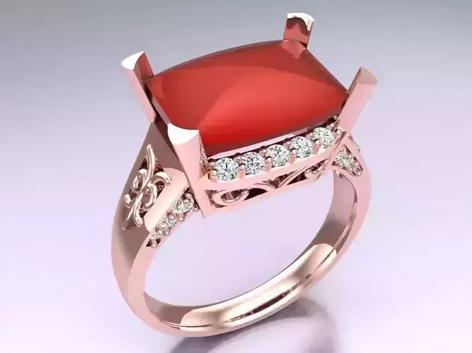 Rectangular Stone Rings - N416928