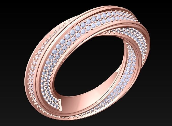 Diamond Ring - Womens Rings - N416023 3D print model