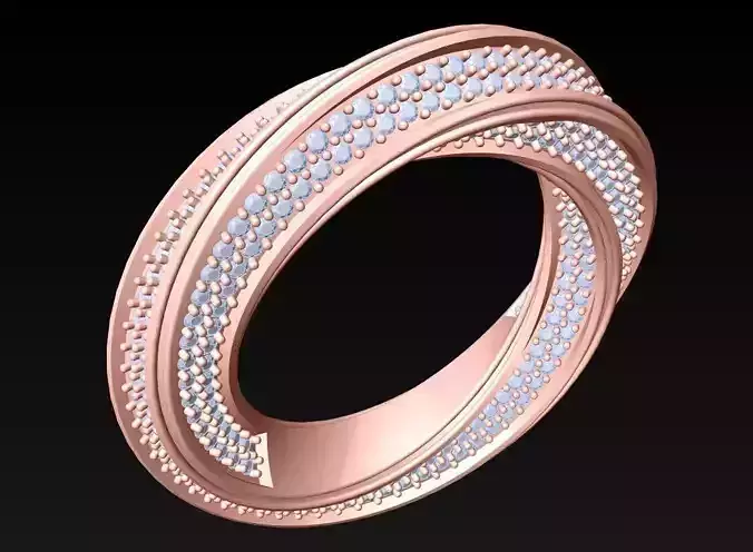 Diamond Ring - Womens Rings - N416023 3D print model