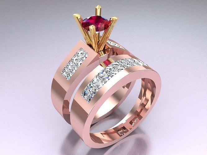Diamond Ring - Womens Rings - N416039 3D print model