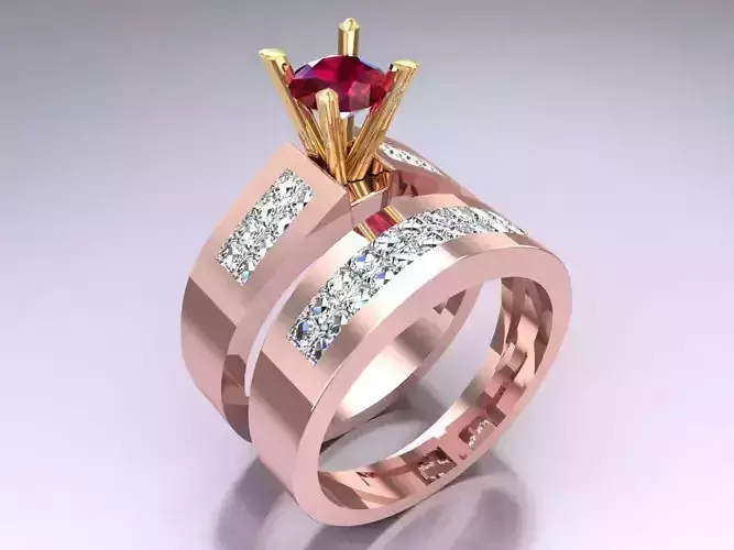 Diamond Ring - Womens Rings - N416039 3D print model