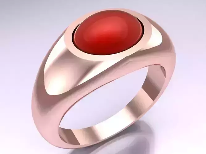 Oval stone ring - Mens Rings - N416053