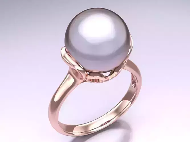 Pearl Ring - Womens Rings  -  N416314 3D print model