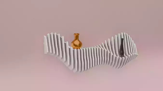 modern parametric shelf design 3D model