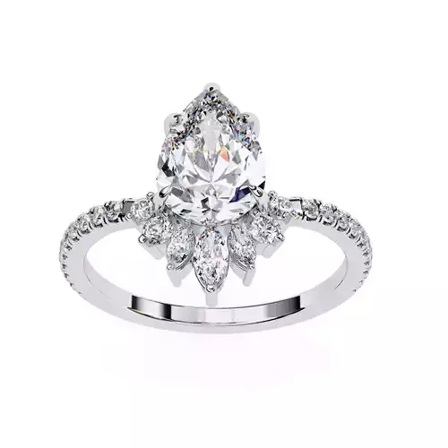 PEAR DIAMOND RING -CAD-145