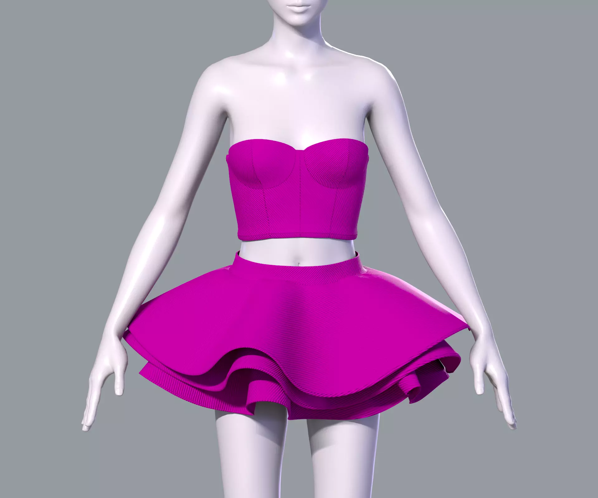 Barbie dress 3D model_0