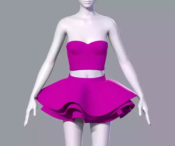 Barbie dress 3D model Barbie dress 3D model