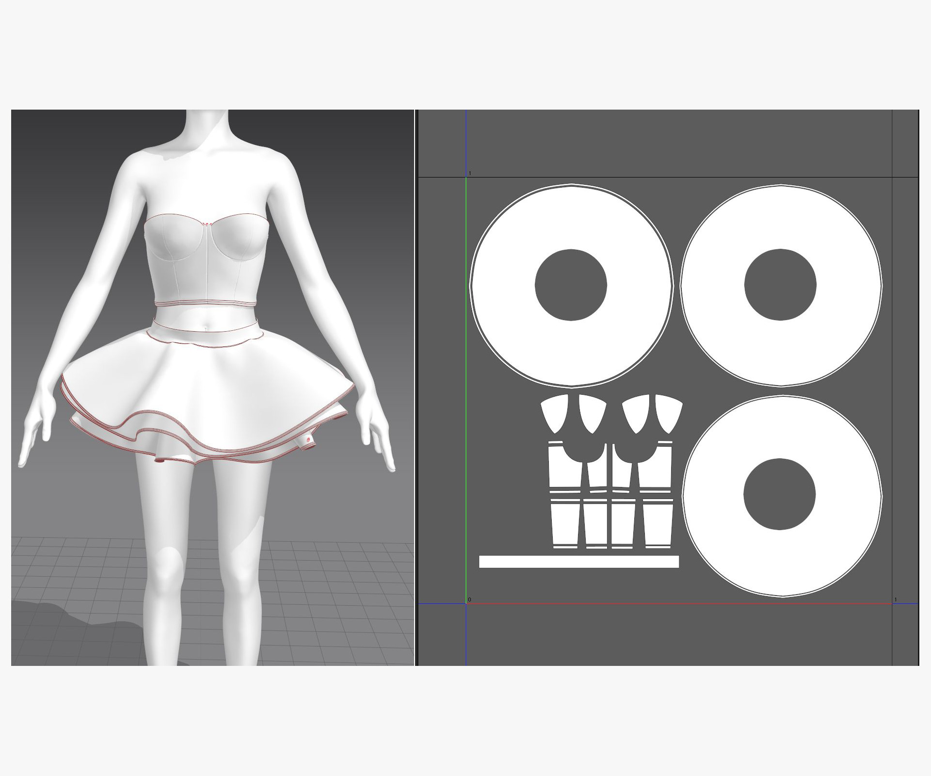 Barbie dress 3D model_11