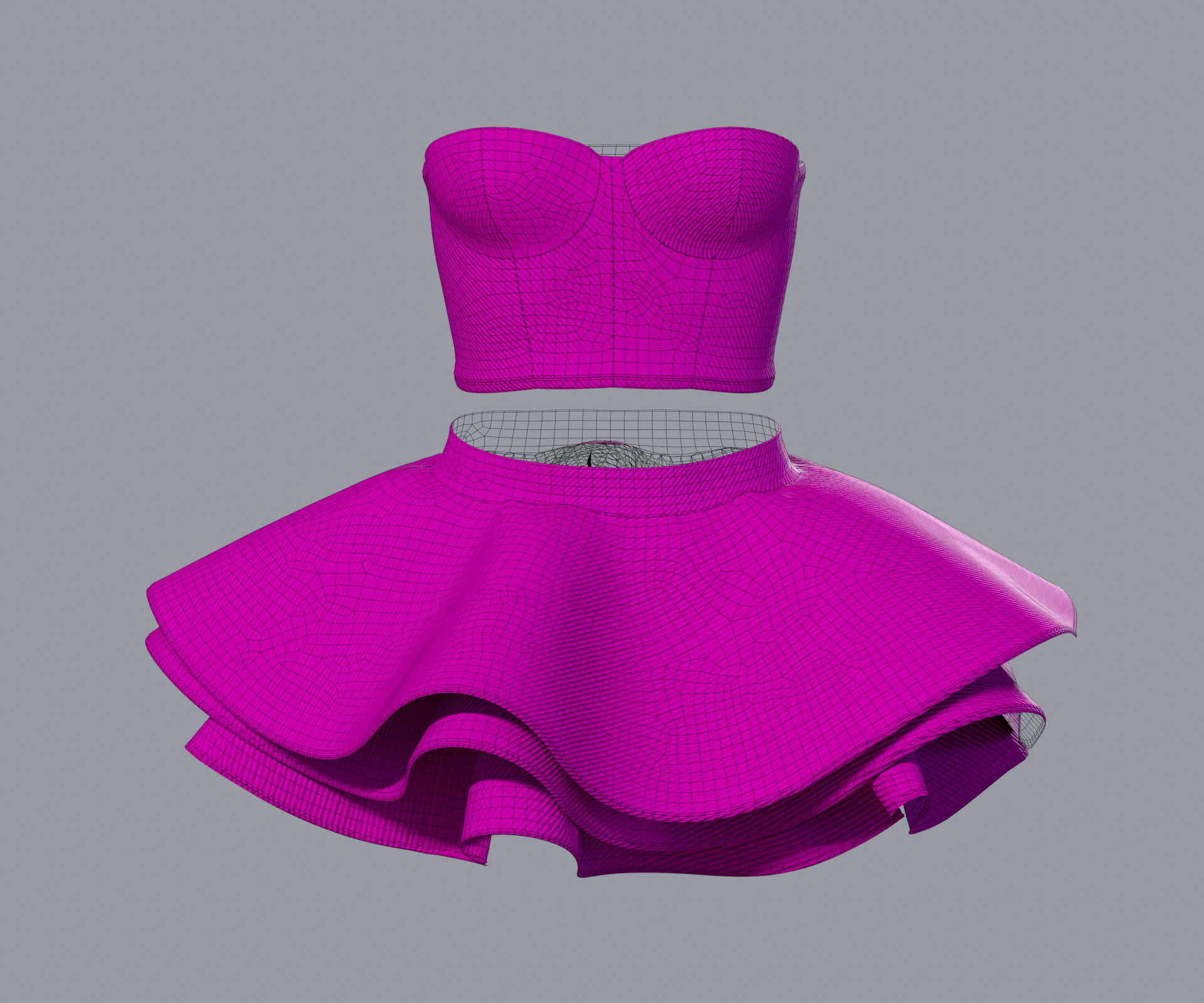 Barbie dress 3D model_10