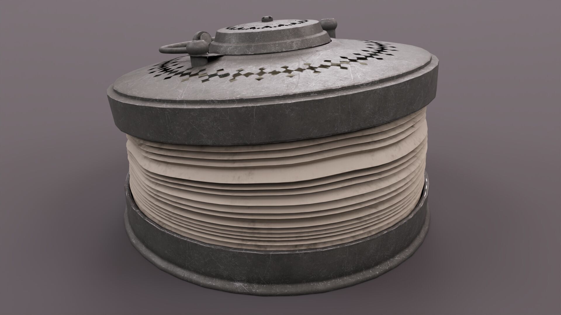 Crimean War Lantern 3D model Low-poly 3D model_4