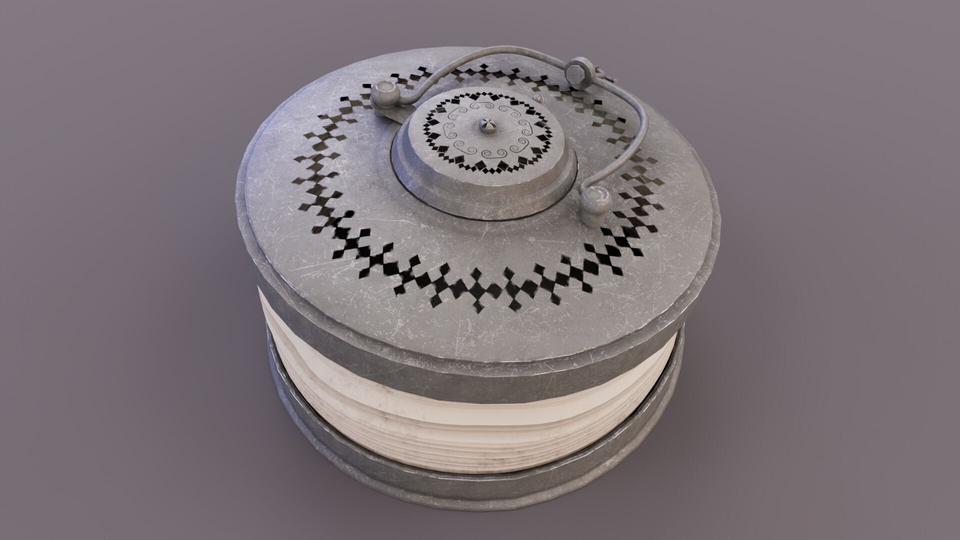 Crimean War Lantern 3D model Low-poly 3D model_2