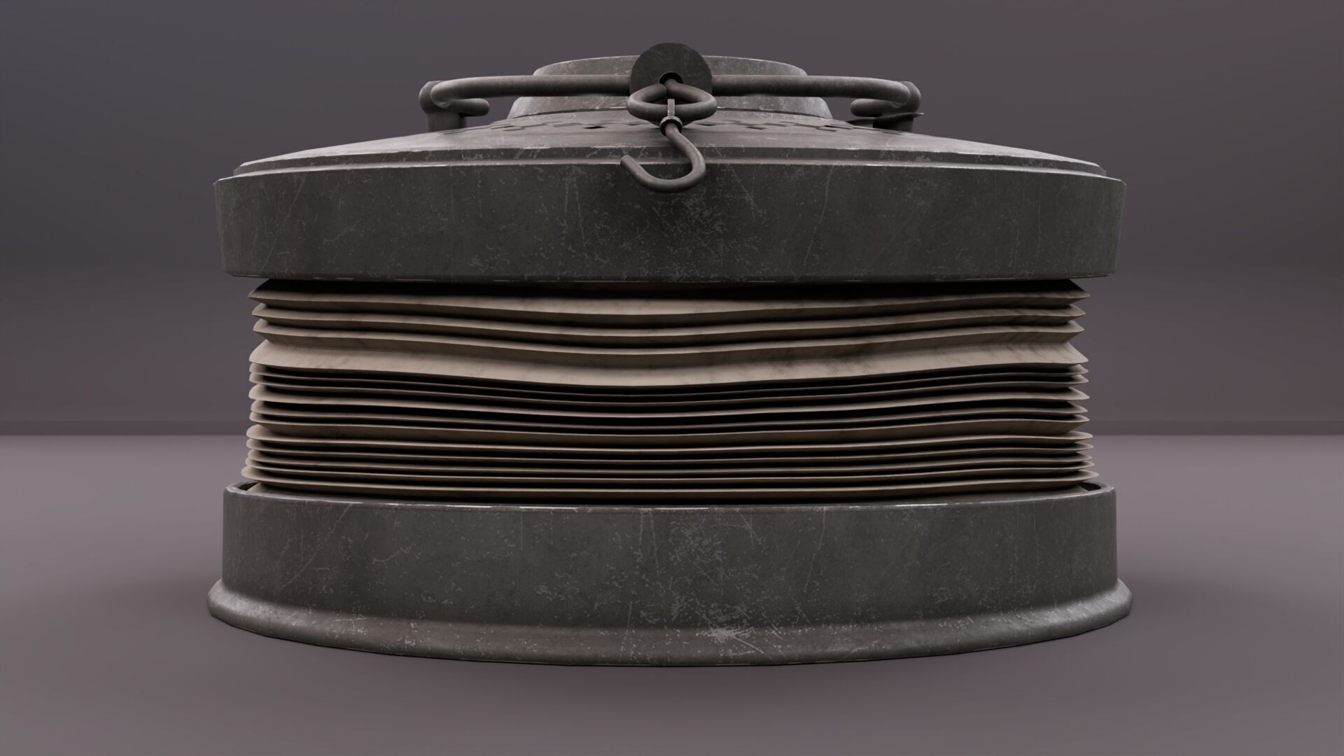 Crimean War Lantern 3D model Low-poly 3D model_3