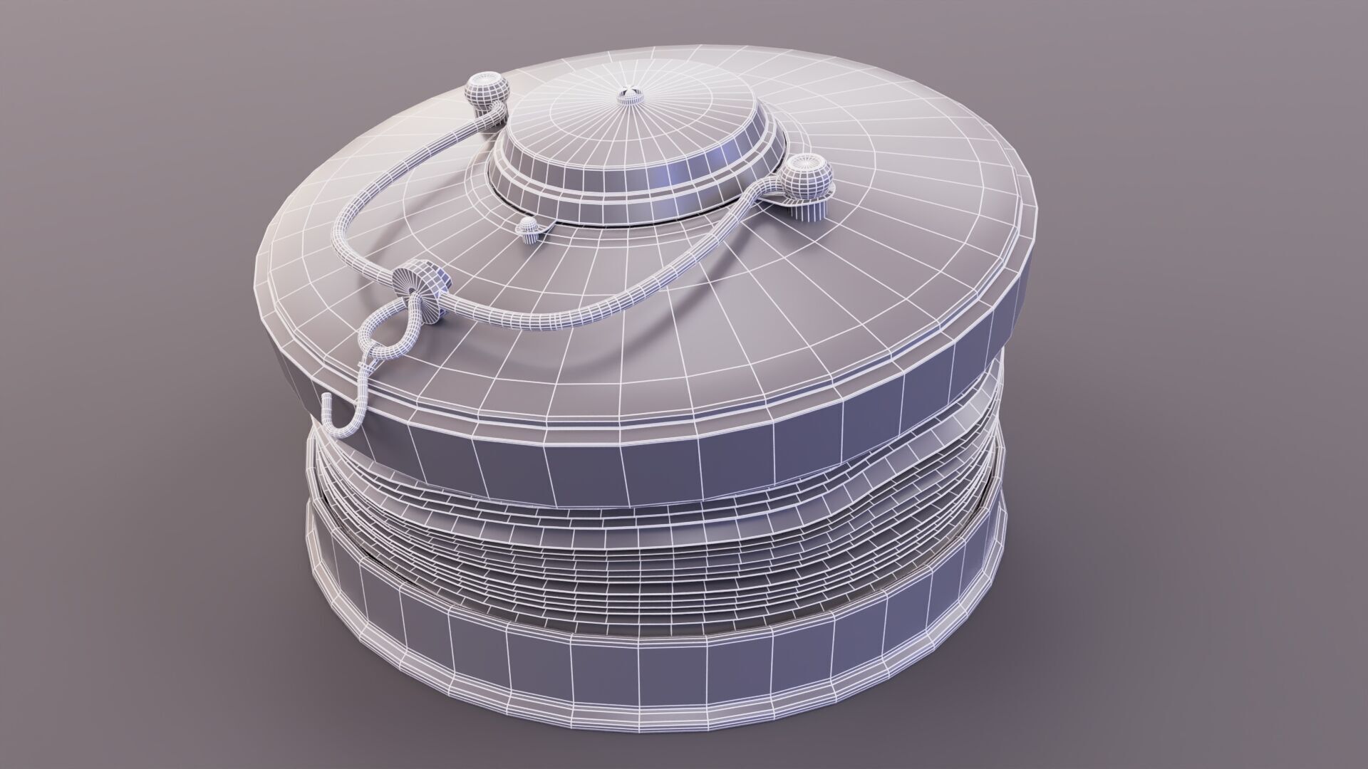 Crimean War Lantern 3D model Low-poly 3D model_6