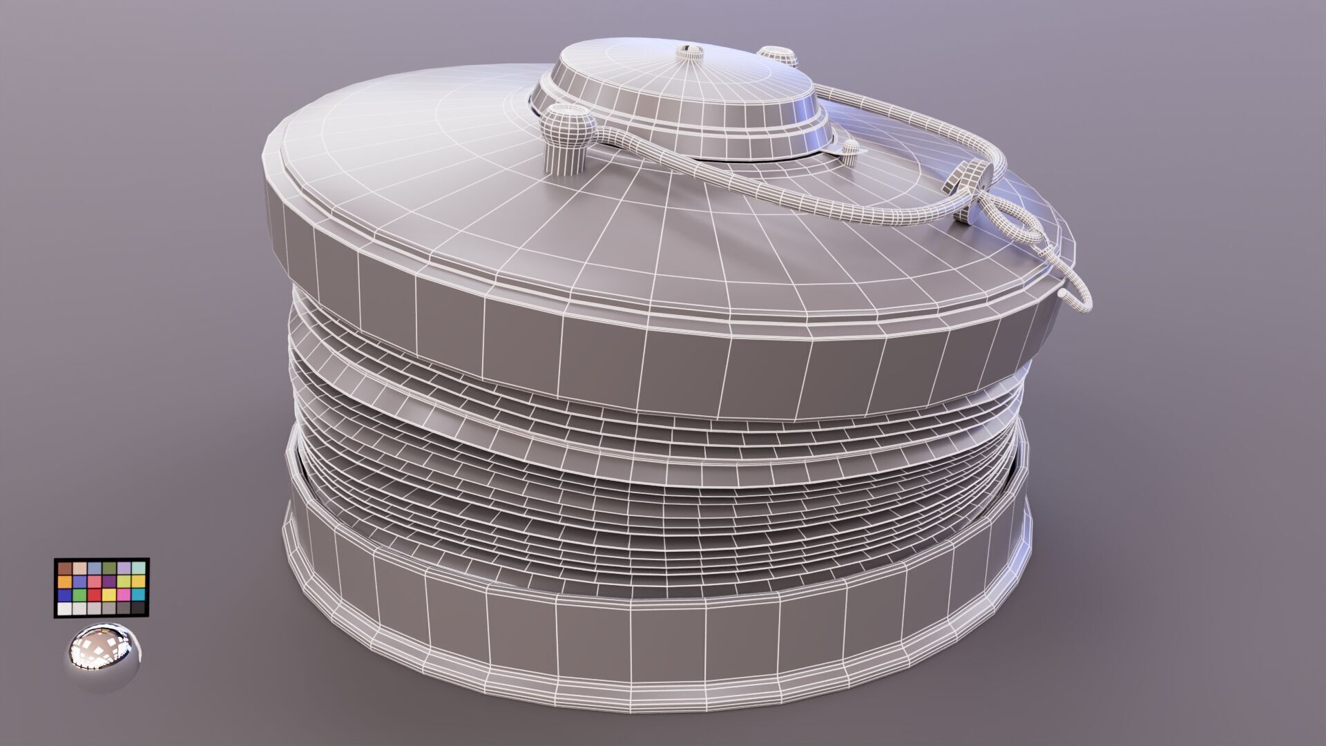 Crimean War Lantern 3D model Low-poly 3D model_5