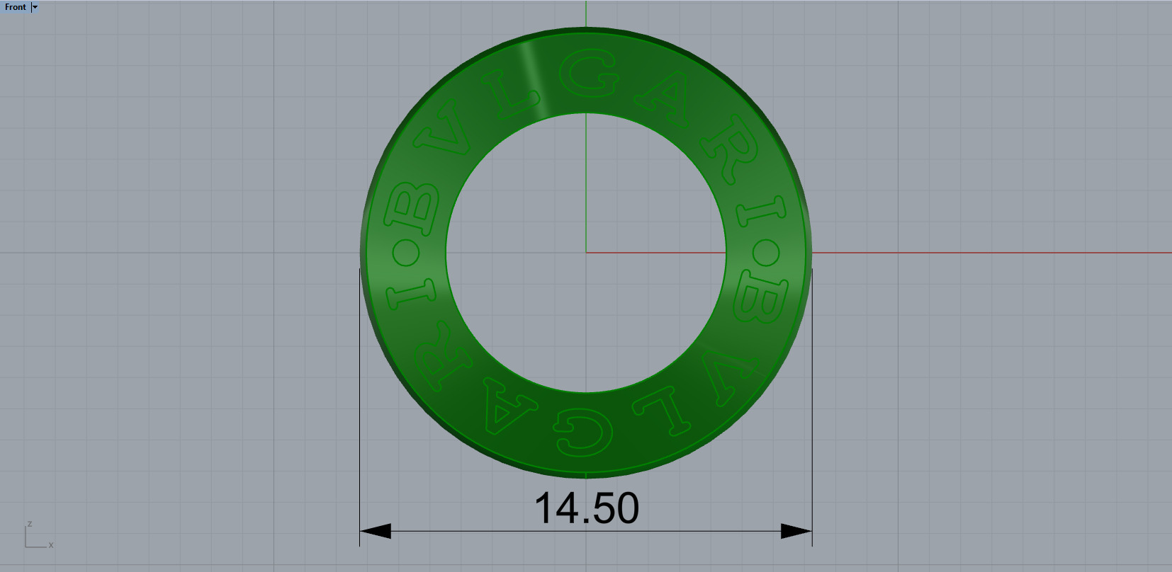 Bvlgari Necklace With Gems 3D print model_8