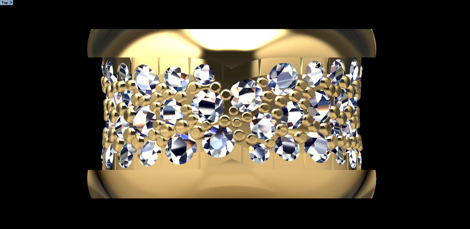 Bvlgari Necklace With Gems 3D print model_2