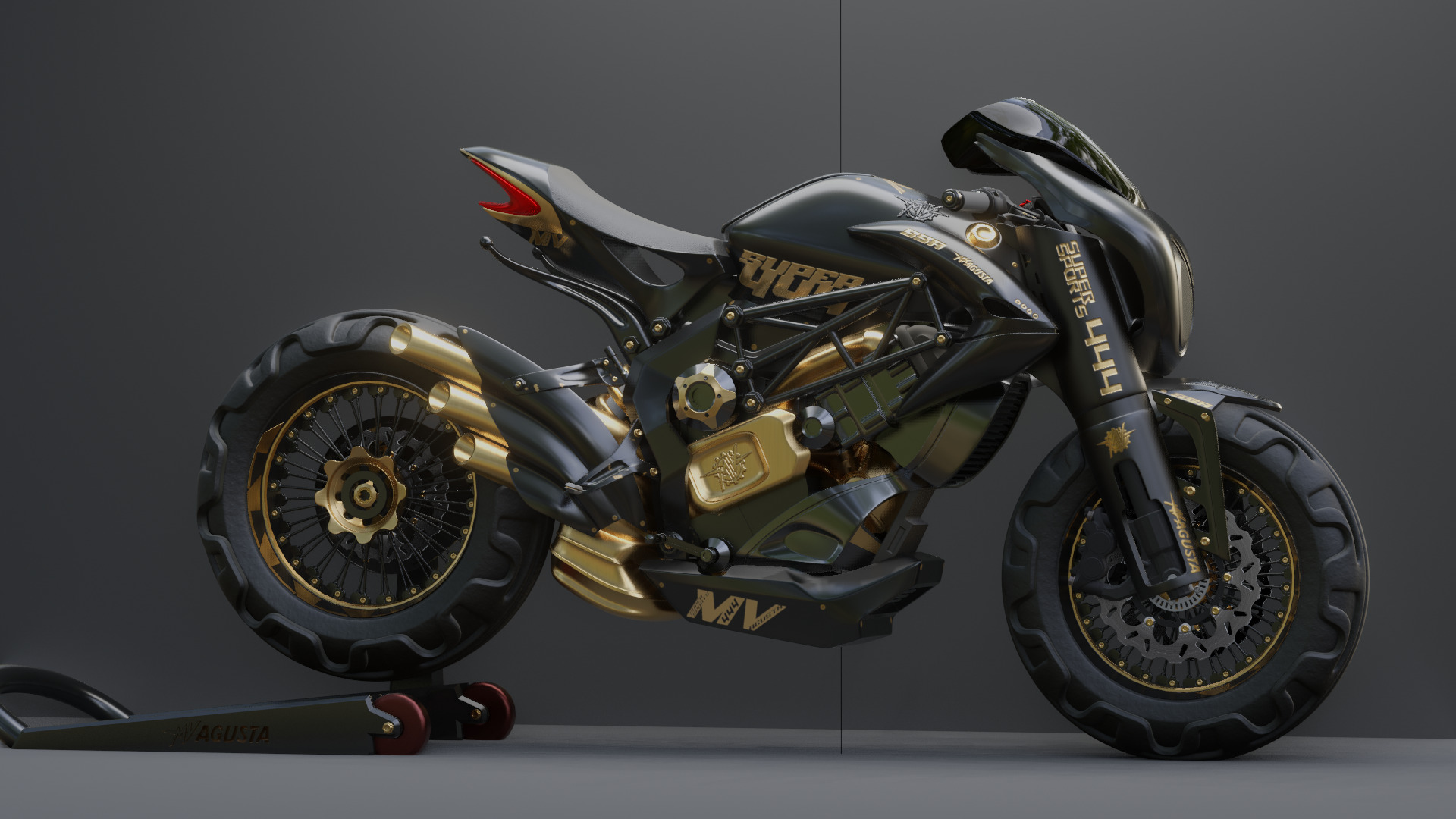 MV Agusta  - Concept Superbike 3D model_48