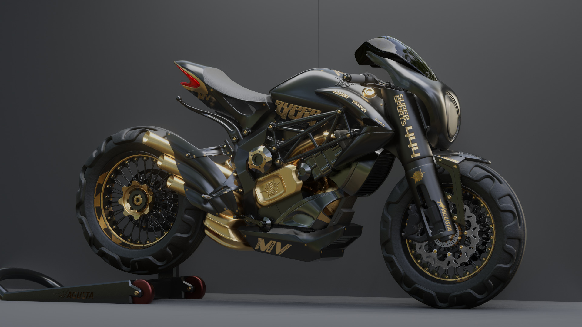 MV Agusta  - Concept Superbike 3D model_33