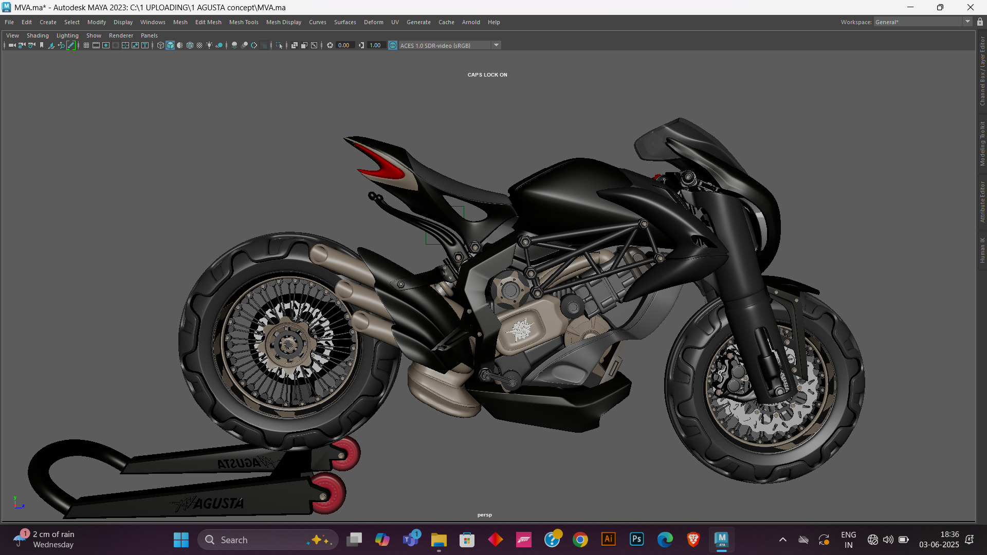 MV Agusta  - Concept Superbike 3D model_29