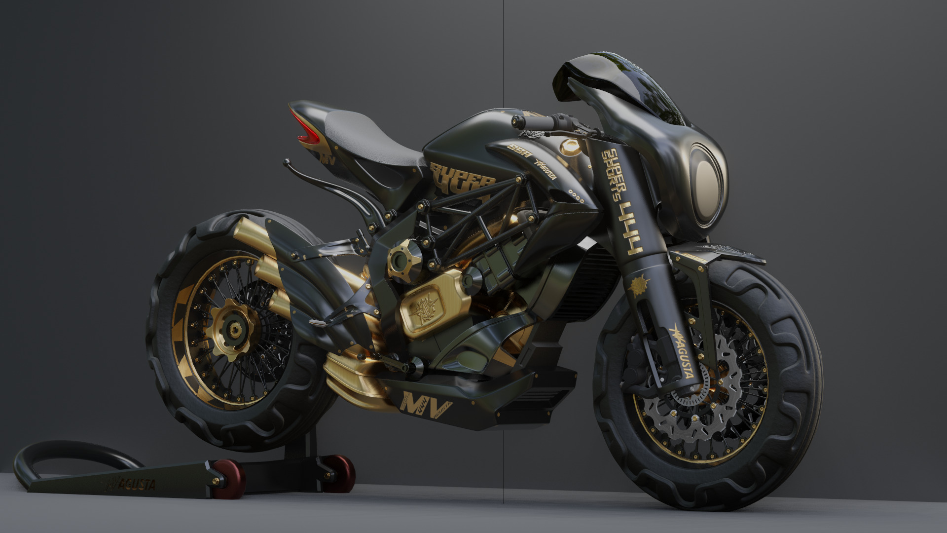 MV Agusta  - Concept Superbike 3D model_35