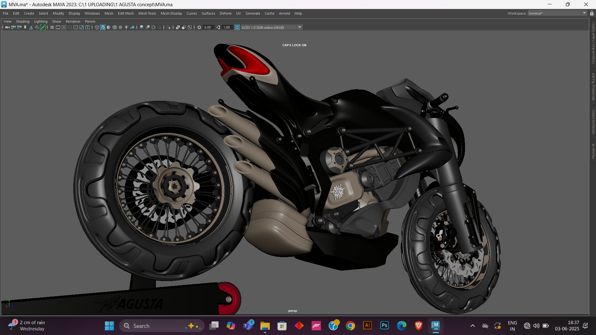 MV Agusta  - Concept Superbike 3D model_18
