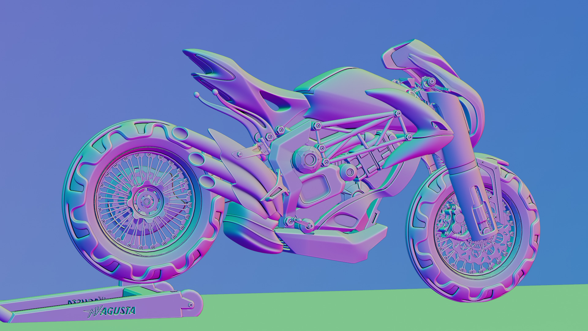 MV Agusta  - Concept Superbike 3D model_71