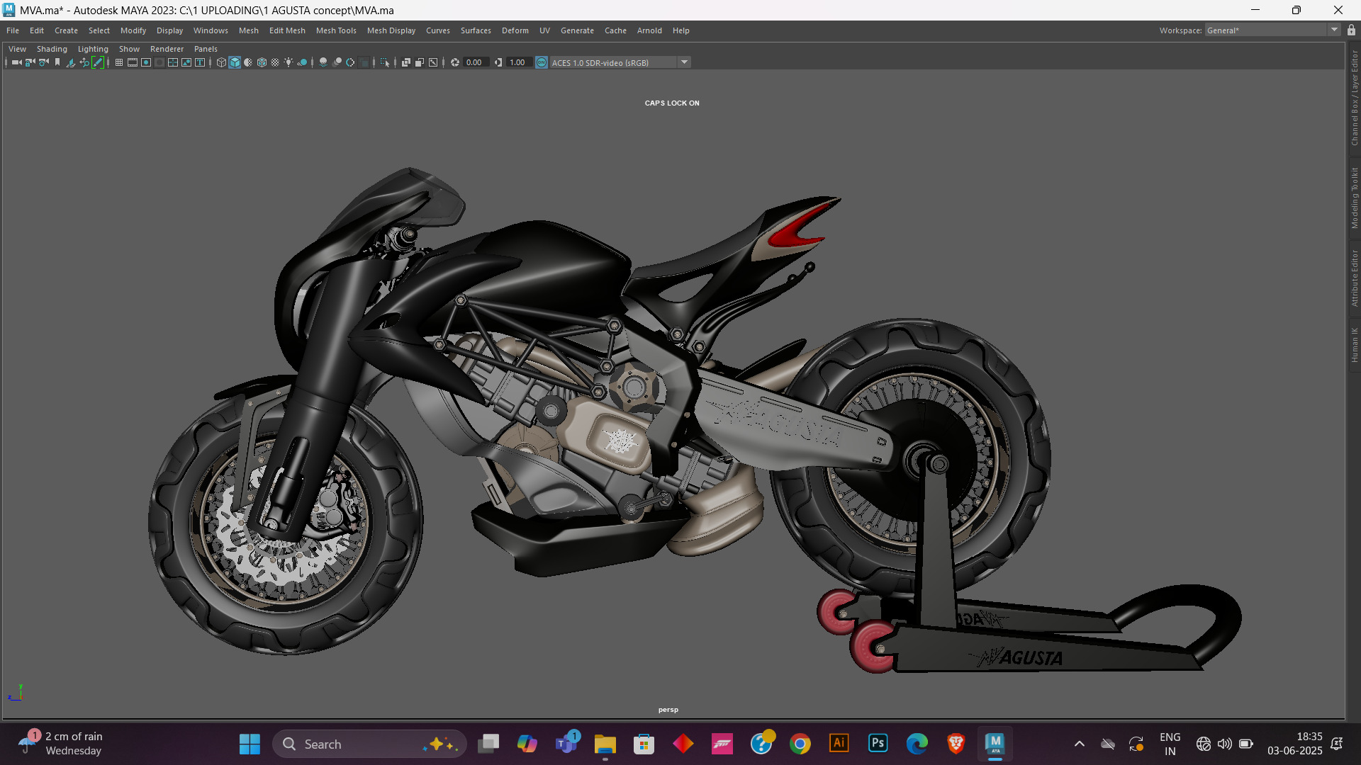 MV Agusta  - Concept Superbike 3D model_14