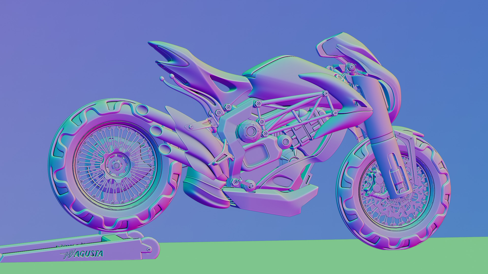 MV Agusta  - Concept Superbike 3D model_83