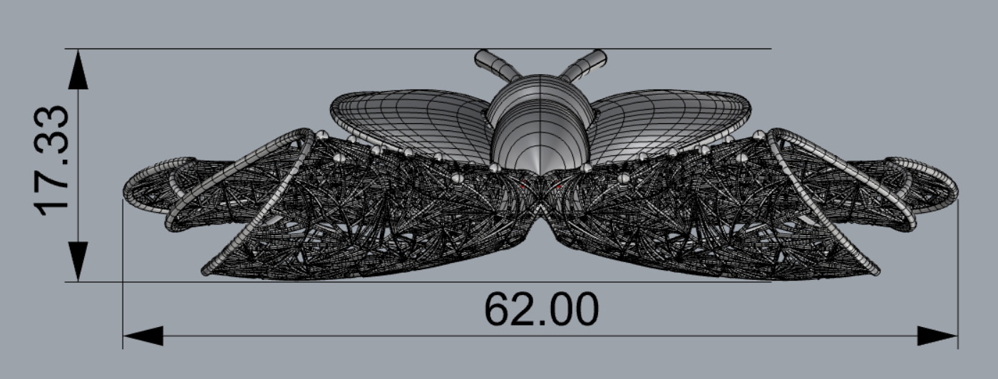 Golden Wings-Wings of Summer-Half Set-H2-15- 3D print model_18