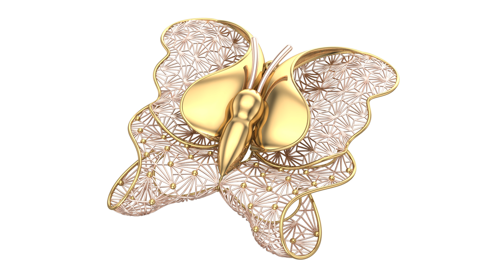 Golden Wings-Wings of Summer-Half Set-H2-15- 3D print model_4