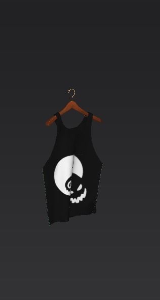 This is Hallooween Tank top Free 3D model_1
